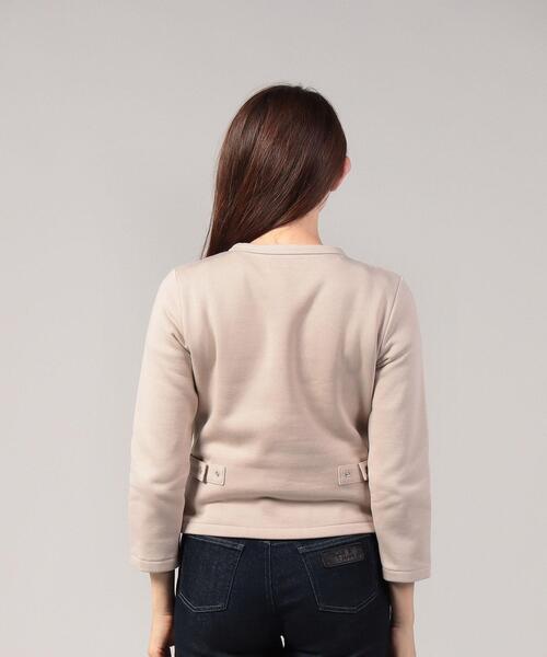 agnes  b. 18AW 12ans カシミヤ カーディガン プレッション agnes b.（アニエスベー） 良品 agnes b カーディガンプレッション