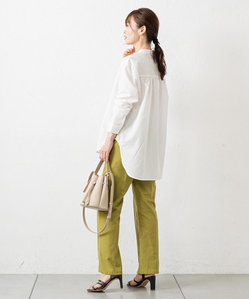 prose verse（プロズヴェール）の「フロントタックドレスシャツ（シャツ/ブラウス・レディース・オフホワイト/ブラック・MEDIUM）」の14枚目の写真