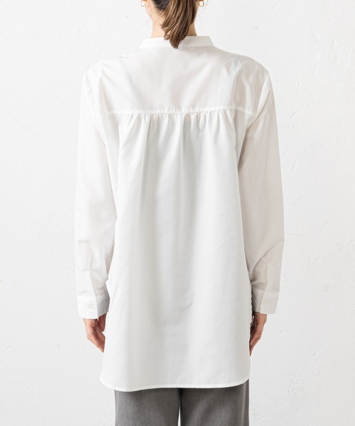prose verse（プロズヴェール）の「フロントタックドレスシャツ（シャツ/ブラウス・レディース・オフホワイト/ブラック・MEDIUM）」の12枚目の写真