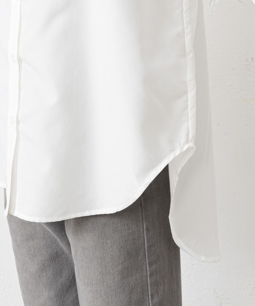 prose verse（プロズヴェール）の「フロントタックドレスシャツ（シャツ/ブラウス・レディース・オフホワイト/ブラック・MEDIUM）」の16枚目の写真