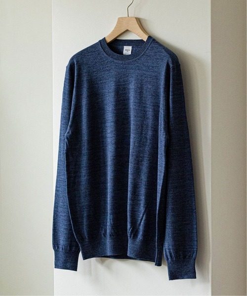 EDIFICE（エディフィス）の「16ゲージ クルーネック プルオーバーニット（ニット/セーター・メンズ・ライトグレー/ブラック/コバルトブルー/ブラウン系その他/ストーン/ホワイト×ホワイト/ブラウン/ブルー/ネイビー・SMALL/MEDIUM/LARGE/X-LARGE/FREE）」の9枚目の写真