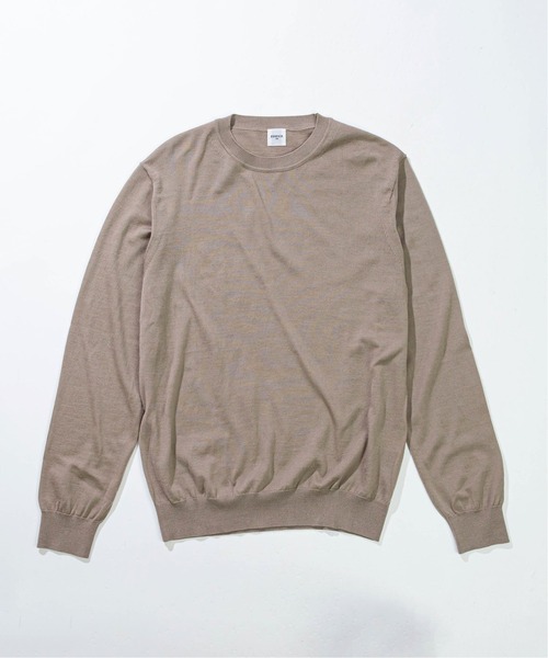 EDIFICE（エディフィス）の「16ゲージ クルーネック プルオーバーニット（ニット/セーター・メンズ・ライトグレー/ブラック/コバルトブルー/ブラウン系その他/ストーン/ホワイト×ホワイト/ブラウン/ブルー/ネイビー・SMALL/MEDIUM/LARGE/X-LARGE/FREE）」の2枚目の写真