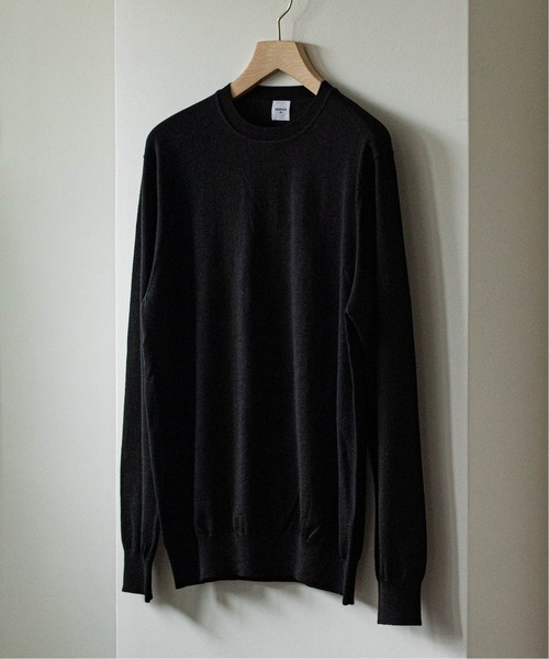 EDIFICE（エディフィス）の「16ゲージ クルーネック プルオーバーニット（ニット/セーター・メンズ・ライトグレー/ブラック/コバルトブルー/ブラウン系その他/ストーン/ホワイト×ホワイト/ブラウン/ブルー/ネイビー・SMALL/MEDIUM/LARGE/X-LARGE/FREE）」の4枚目の写真