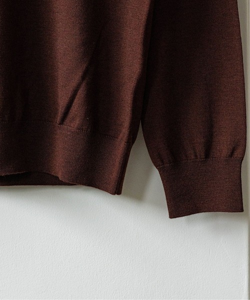 EDIFICE（エディフィス）の「16ゲージ クルーネック プルオーバーニット（ニット/セーター・メンズ・ライトグレー/ブラック/コバルトブルー/ブラウン系その他/ストーン/ホワイト×ホワイト/ブラウン/ブルー/ネイビー・SMALL/MEDIUM/LARGE/X-LARGE/FREE）」の21枚目の写真