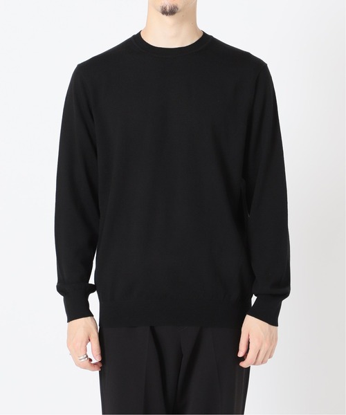 EDIFICE（エディフィス）の「16ゲージ クルーネック プルオーバーニット（ニット/セーター・メンズ・ライトグレー/ブラック/コバルトブルー/ブラウン系その他/ストーン/ホワイト×ホワイト/ブラウン/ブルー/ネイビー・SMALL/MEDIUM/LARGE/X-LARGE/FREE）」の13枚目の写真