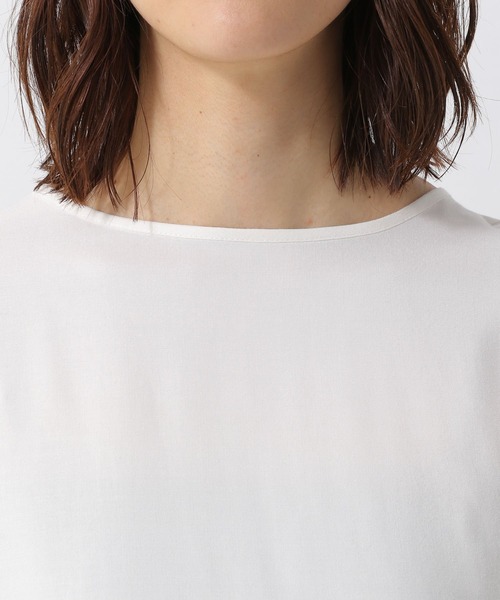 LEPSIM（レプシィム）の「【選べる丈シリーズ】アソートノーカラーブラウス　954650（シャツ/ブラウス・レディース・チャコールグレー/ベージュ/オフホワイト/ブルー/ブルー系その他・FREE/TALL）」の11枚目の写真