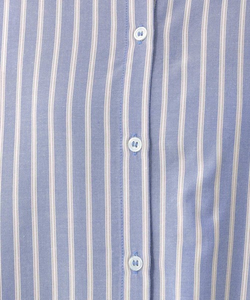 LEPSIM（レプシィム）の「【選べる丈シリーズ】アソートノーカラーブラウス　954650（シャツ/ブラウス・レディース・チャコールグレー/ベージュ/オフホワイト/ブルー/ブルー系その他・FREE/TALL）」の12枚目の写真