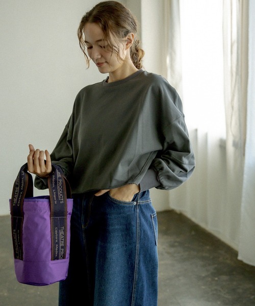 THEATRE PRODUCTS(シアタープロダクツ)の「【WEB限定】THEATRE PRODUCTS ナイロンバケツバッグ(ハンドバッグ・レディース・ブラック/パープル/ブラウン・FREE)」の17枚目の写真