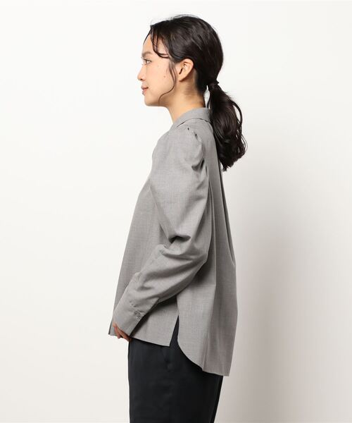 IENA（イエナ）の「GRYポイントスリーブシャツブラウス（シャツ/ブラウス・レディース・チャコールグレー・FREE）」の3枚目の写真