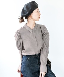 GRYポイントスリーブシャツブラウス
