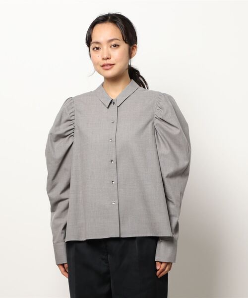 IENA（イエナ）の「GRYポイントスリーブシャツブラウス（シャツ/ブラウス・レディース・チャコールグレー・FREE）」の11枚目の写真
