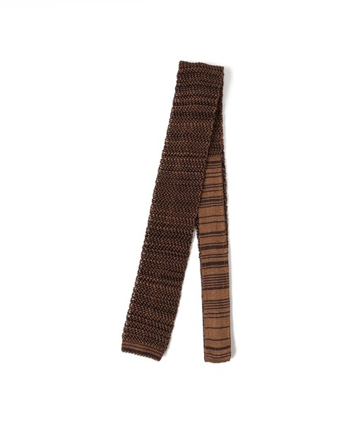 BEAMS PLUS（ビームスプラス）の「Knit Tie Silk Grandrelle（ネクタイ・メンズ・ブラック/グリーン/レッド/ブルー系その他4/ブラウン・ONE SIZE）」の2枚目の写真