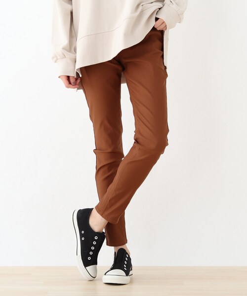 SHOO・LA・RUE(シューラルー)の「◆【SS-4L】ストレッチ裏起毛スキニーパンツ(その他パンツ・レディース・ブラック/ベージュ/オリーブ/レンガ・10/01/02/03/04/05/06)」の1枚目の写真