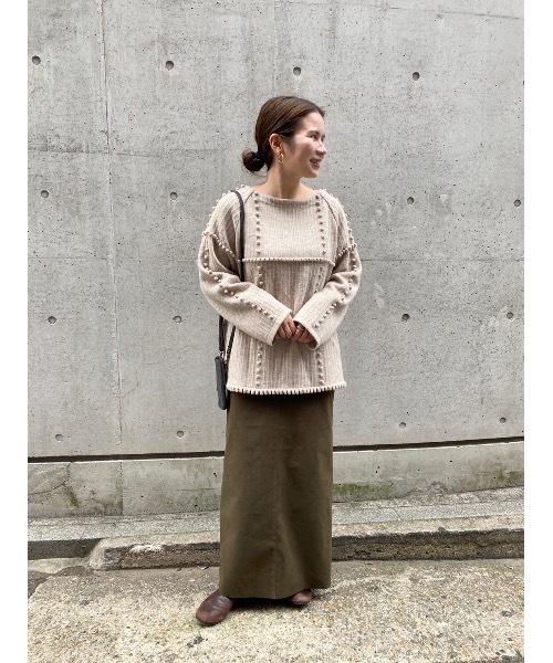 BEARDSLEY(ビアズリー)の「スエードタイトスカート(スカート・レディース・ブラウン/カーキ・FREE)」の9枚目の写真