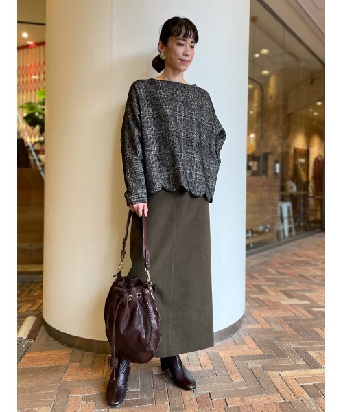 BEARDSLEY(ビアズリー)の「スエードタイトスカート(スカート・レディース・ブラウン/カーキ・FREE)」の20枚目の写真