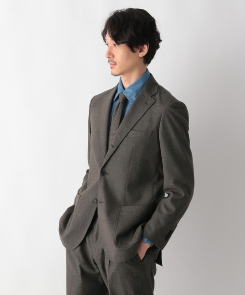 RING JACKET（リングジャケット）の「Salon de GW/キモウＴＲジャケット/216156（テーラードジャケット・メンズ・グレー系その他6/ブラウン系その他6/ネイビー・LARGE/MEDIUM/X-LARGE/SMALL）」の3枚目の写真