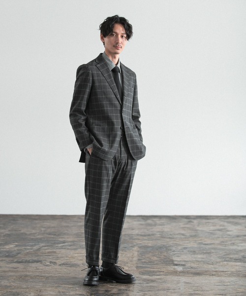 RING JACKET（リングジャケット）の「Salon de GW/キモウＴＲジャケット/216156（テーラードジャケット・メンズ・グレー系その他6/ブラウン系その他6/ネイビー・LARGE/MEDIUM/X-LARGE/SMALL）」の16枚目の写真
