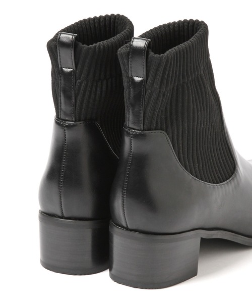 LEPSIM（レプシィム）の「ソックスショートブーツ　239993（ブーツ・レディース・ブラック/ダークブラウン・LARGE/X-LARGE/MEDIUM/SMALL）」の17枚目の写真
