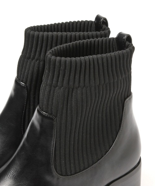 LEPSIM（レプシィム）の「ソックスショートブーツ　239993（ブーツ・レディース・ブラック/ダークブラウン・LARGE/X-LARGE/MEDIUM/SMALL）」の15枚目の写真