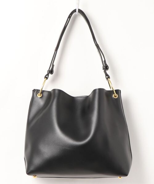 blatto（ブラット）の「【blatto】シンセティックレザー スクエアショルダー/トート/oku-bag24-34（ショルダーバッグ・レディース・ブラック/ベージュ/ダークブラウン・FREE）」の4枚目の写真