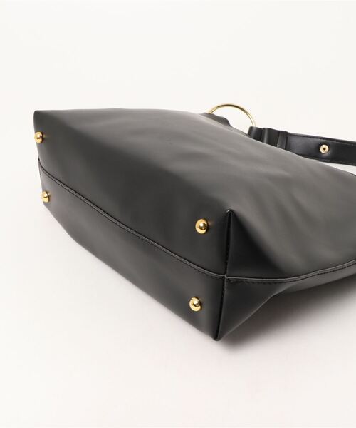 blatto（ブラット）の「【blatto】シンセティックレザー スクエアショルダー/トート/oku-bag24-34（ショルダーバッグ・レディース・ブラック/ベージュ/ダークブラウン・FREE）」の5枚目の写真