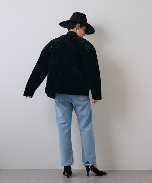 Whim Gazette（ウィムガゼット）の「ベロアキルトブルゾン（ブルゾン 