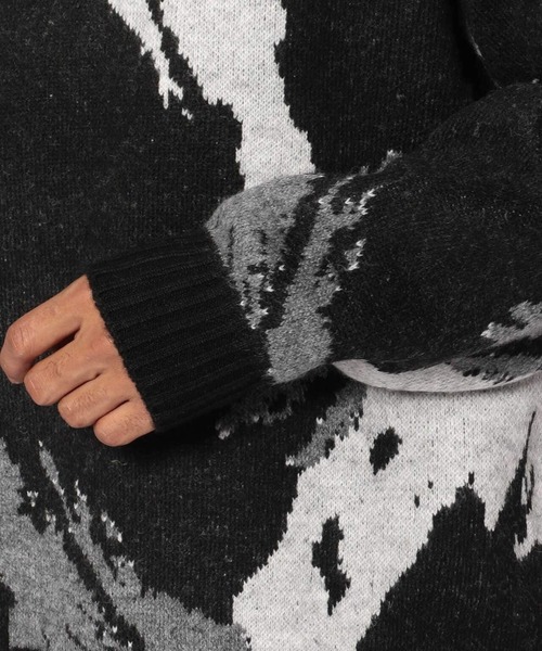 A4A(エーフォーエー)の「A4A/エーフォーエー/ペイントニット(ニット/セーター・メンズ・ブラック/ベージュ・FREE)」の20枚目の写真