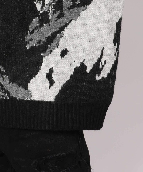 A4A(エーフォーエー)の「A4A/エーフォーエー/ペイントニット(ニット/セーター・メンズ・ブラック/ベージュ・FREE)」の21枚目の写真