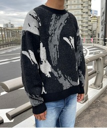 A4A（エーフォーエー）の「A4A/エーフォーエー/ペイントニット（ニット/セーター・メンズ）」