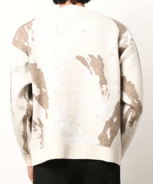 A4A(エーフォーエー)の「A4A/エーフォーエー/ペイントニット(ニット/セーター・メンズ・ブラック/ベージュ・FREE)」の4枚目の写真