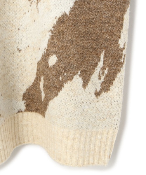 A4A(エーフォーエー)の「A4A/エーフォーエー/ペイントニット(ニット/セーター・メンズ・ブラック/ベージュ・FREE)」の10枚目の写真