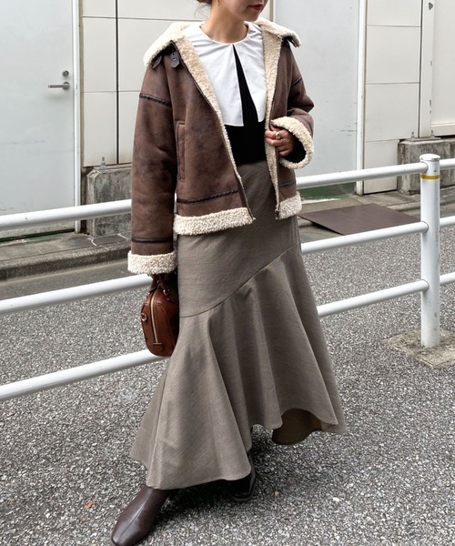 archives（アルシーヴ）の「フライトジャケット（その他アウター・レディース・アイボリー/ブラック/ブラウン・FREE/MEDIUM）」の4枚目の写真