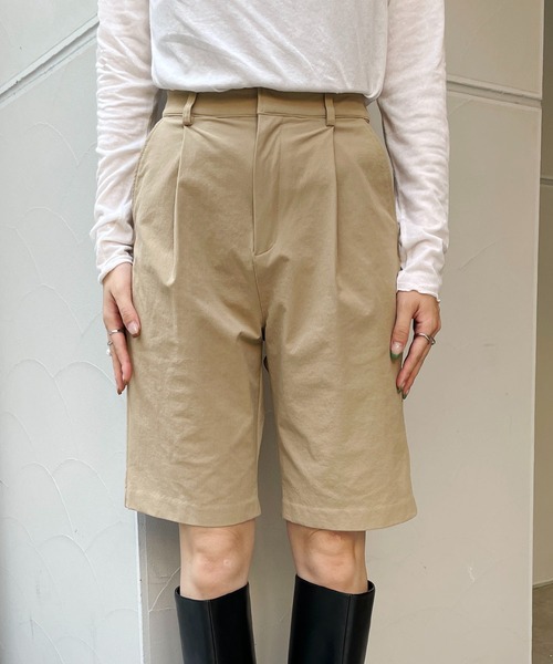 CAPRICIEUX LE'MAGE（カプリシューレマージュ）の「ボンディングハーフパンツ（その他パンツ・レディース・ブラック/ベージュ・FREE）」の13枚目の写真