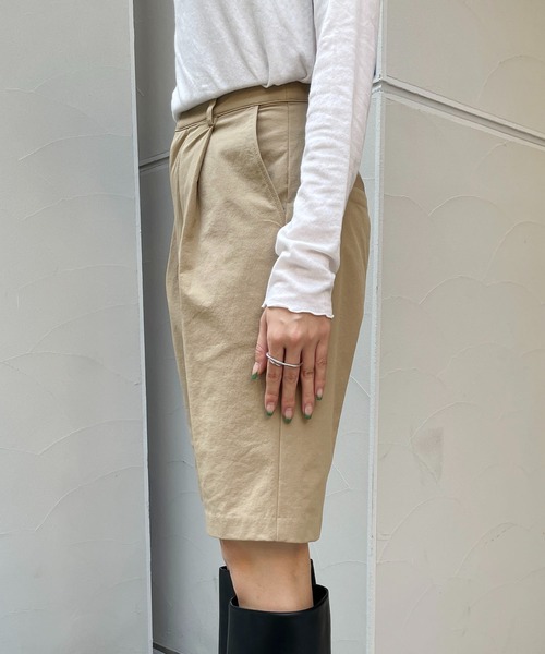 CAPRICIEUX LE'MAGE（カプリシューレマージュ）の「ボンディングハーフパンツ（その他パンツ・レディース・ブラック/ベージュ・FREE）」の21枚目の写真