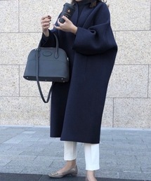 sakishimatokyo | 【ZOZO限定】「ボリュームノーカラーロングコート」(ノーカラーコート)