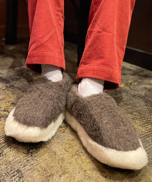 COLD BREAKER（コールドブレーカー）の「【COLDBREAKER/コールドブレーカー】SIBERIAN SLIPPERS ルームシューズ（ルームシューズ/スリッパ・メンズ・チャコールグレー/ダークブラウン/ベージュ・FREE）」の6枚目の写真