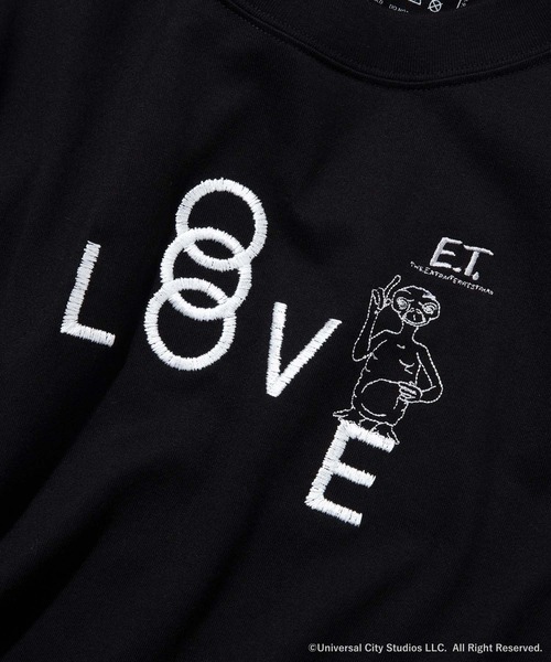 kudos(クードス)の「kudos × E.T. "LOVE"E.T." T-SHIRT(Tシャツ/カットソー・メンズ・ホワイト/ブラック・02/03/01)」の4枚目の写真