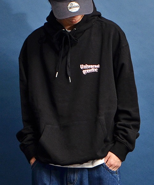 JOKER（ジョーカー）の「ビッグシルエットプリントパーカー メンズ 長袖フーディ 春服（パーカー・メンズ・ホワイト系その他2/ブラック系その他/ブルー系その他2/グレー/ブルー系その他/ブラック/グレー系その他2/グレー系その他/グリーン/ブラック系その他2/グリーン系その他/ネイビー・L/M）」の4枚目の写真