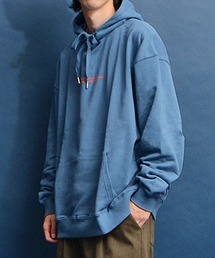 ビッグシルエットプリントパーカー メンズ 長袖フーディ 春服