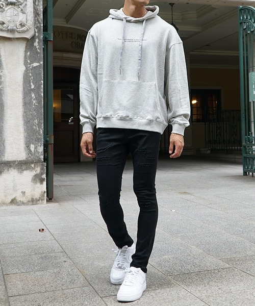 JOKER（ジョーカー）の「ビッグシルエットプリントパーカー メンズ 長袖フーディ 春服（パーカー・メンズ・ホワイト系その他2/ブラック系その他/ブルー系その他2/グレー/ブルー系その他/ブラック/グレー系その他2/グレー系その他/グリーン/ブラック系その他2/グリーン系その他/ネイビー・L/M）」の15枚目の写真