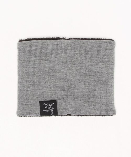 THRASHER（スラッシャー）の「HOMETOWN emb NECK WARMER/スラッシャーネックウォーマー（ネックウォーマー/スヌード・メンズ・グレー/ブラック×ブラック/ブラック×ホワイト・FREE）」の4枚目の写真