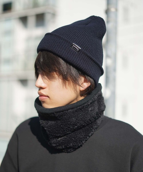 THRASHER（スラッシャー）の「HOMETOWN emb NECK WARMER/スラッシャーネックウォーマー（ネックウォーマー/スヌード・メンズ・グレー/ブラック×ブラック/ブラック×ホワイト・FREE）」の8枚目の写真