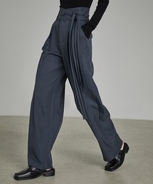 UNSPOKEN | 【UNSPOKEN】Double waist belt tuck pants UD21K024(スラックス)