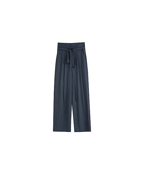UNSPOKEN(アンスポクン)の「【UNSPOKEN】Double waist belt tuck pants UD21K024(スラックス・レディース・ダークグレー・S/M/L)」の14枚目の写真