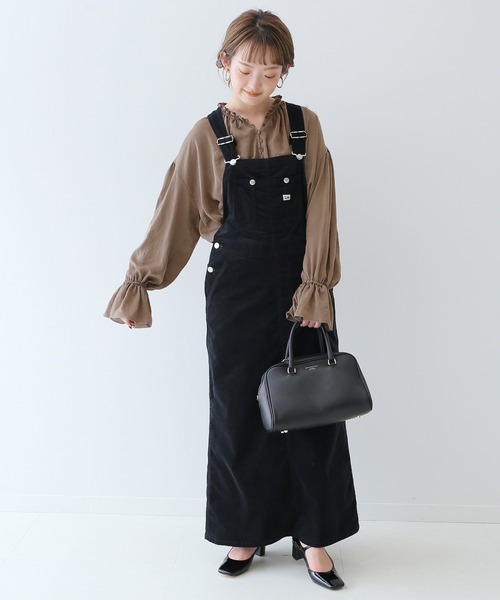 SLOBE IENA（スローブイエナ）の「ピーチサテンギャザーブラウス