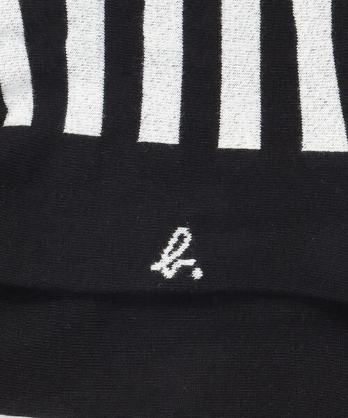 agnes b.（アニエスベー）の「細ボーダー ソックス（ソックス/靴下・レディース・ブラック・2/1）」の2枚目の写真