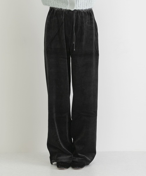AMOMENTO(アモーメント)の「AMOMENTO velours pants(その他パンツ・レディース・ブラック・1)」の5枚目の写真