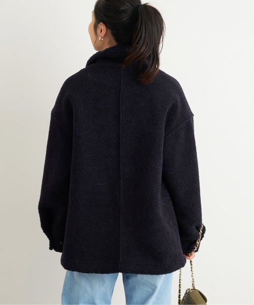 FRAMeWORK（フレームワーク）の「ボアスタンドブルゾン◆（ブルゾン・レディース・ベージュ/ネイビー・FREE）」の9枚目の写真