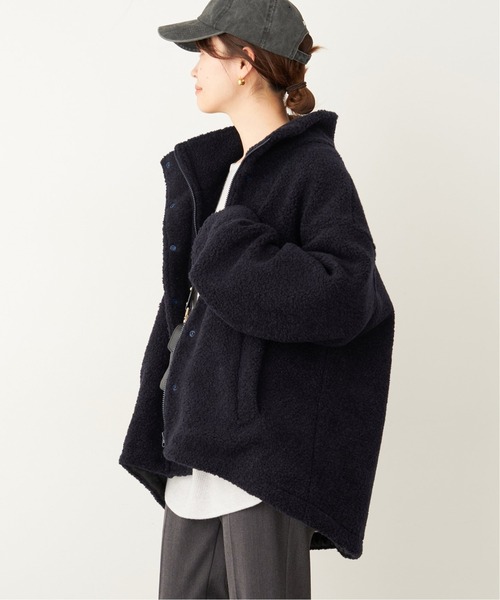 FRAMeWORK（フレームワーク）の「ボアスタンドブルゾン◆（ブルゾン・レディース・ベージュ/ネイビー・FREE）」の6枚目の写真