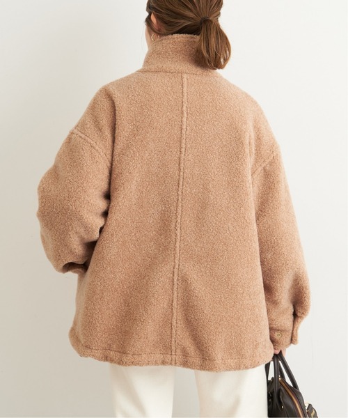 FRAMeWORK（フレームワーク）の「ボアスタンドブルゾン◆（ブルゾン・レディース・ベージュ/ネイビー・FREE）」の4枚目の写真